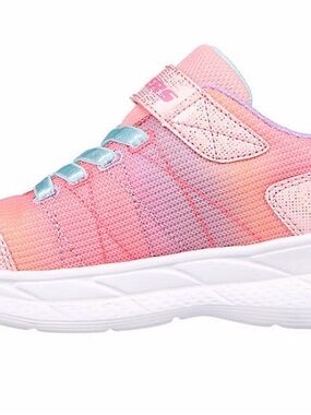 NWT, Kids SKECHERS Pink Gradient Athletic Sneakers, size 3M